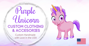 purple unicorn custom clothing and accessories
